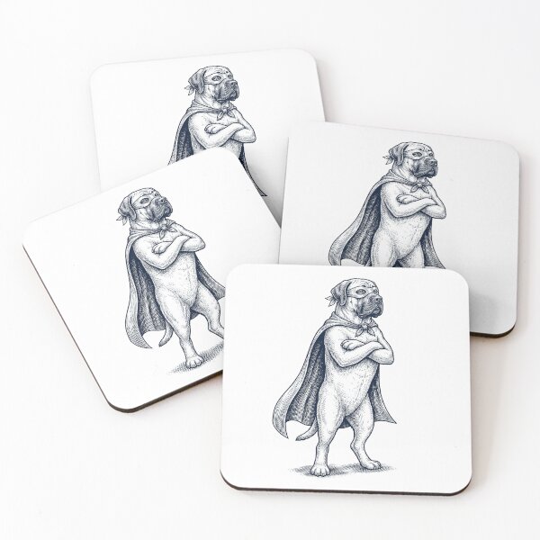 Item preview, Vintage Mastiff Hero Superhero Dog Lover designed and sold by DoodleTortle.
