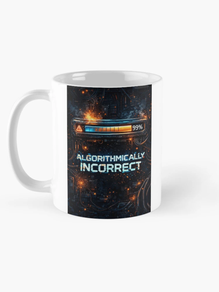 Thumbnail 5 of 6, Coffee Mug, Algorithmically Incorrect Tech Joke designed and sold by Antonrec86.
