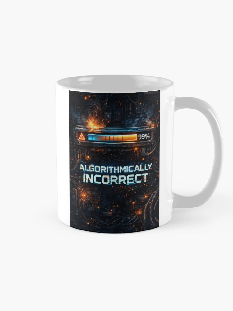 Thumbnail 3 of 6, Coffee Mug, Algorithmically Incorrect Tech Joke designed and sold by Antonrec86.