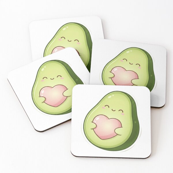 Item preview, Cute Avocado Sticker – Premium Pastel Heart Fruit designed and sold by Dakochaaan.