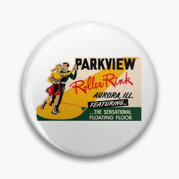 Item preview, Parkview Roller Rink Aurora Illinois Roller Skating Rink Sticker Decal Label designed and sold by tislord.