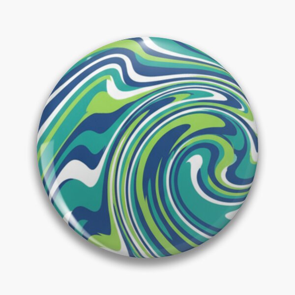 Item preview, Green and Blue Psychedelic Swirl designed and sold by HeyHas.