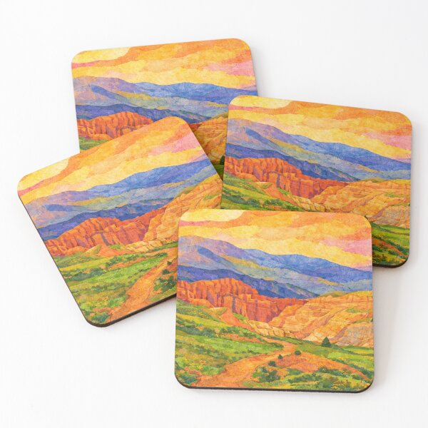 Item preview, Rocky Valley with dreamy Trail, Bolivian Landscape, Mixed Media Digital Collage designed and sold by SWSandraWechner.