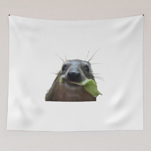 Item preview, hyrax eating meme designed and sold by cloudzer0000.