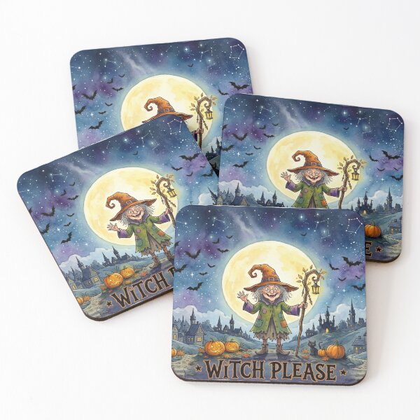 Item preview, Witch Please! (Funny Little Witch) designed and sold by Buy us a Coffee Digital Ai Art Design .