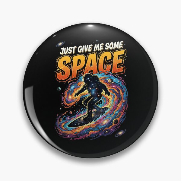 Item preview, Just Give Me Some Space Retro Surfing Astronaut designed and sold by Fenay Designs.