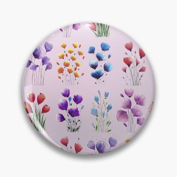 Item preview, Patten with bouquets of flowers Light Pink background designed and sold by VitSArt.