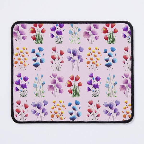 Item preview, Patten with bouquets of flowers Light Pink background designed and sold by VitSArt.