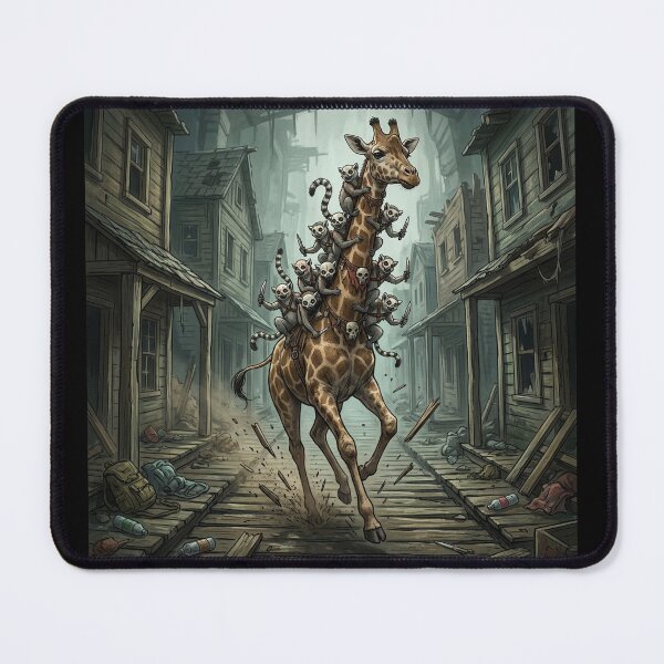 Item preview, The Lemur-Riding Giraffe of Doom! designed and sold by ryanguas.