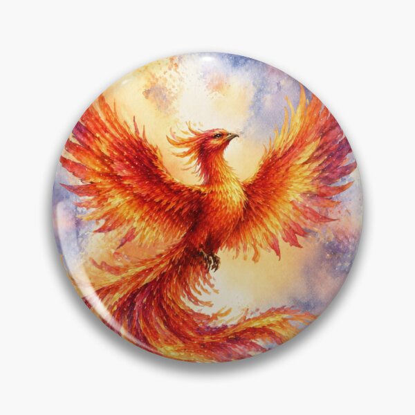 Item preview, Fiery Phoenix Happy Birthday Fantasy Art designed and sold by inspired-works.