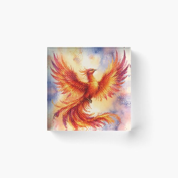 Item preview, Fiery Phoenix Happy Birthday Fantasy Art designed and sold by inspired-works.