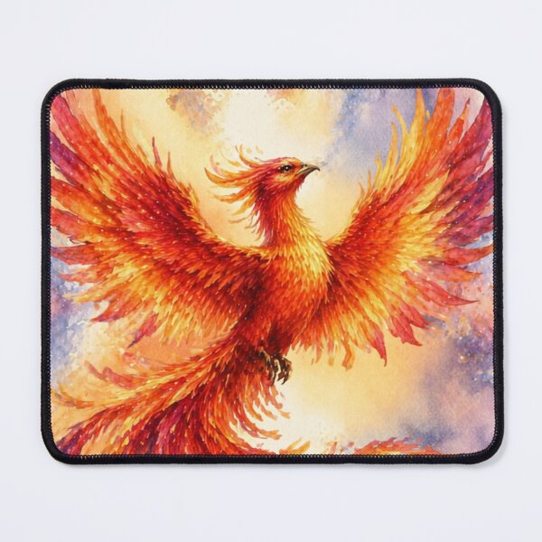Item preview, Fiery Phoenix Happy Birthday Fantasy Art designed and sold by inspired-works.