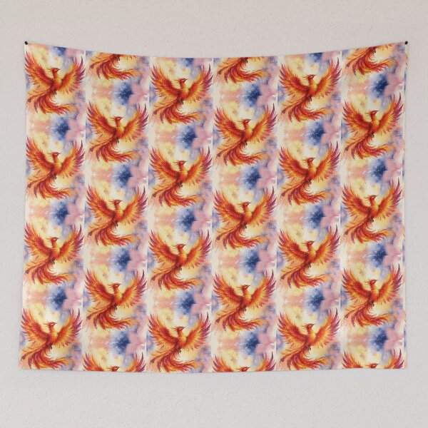Item preview, Fiery Phoenix Happy Birthday Fantasy Art designed and sold by inspired-works.