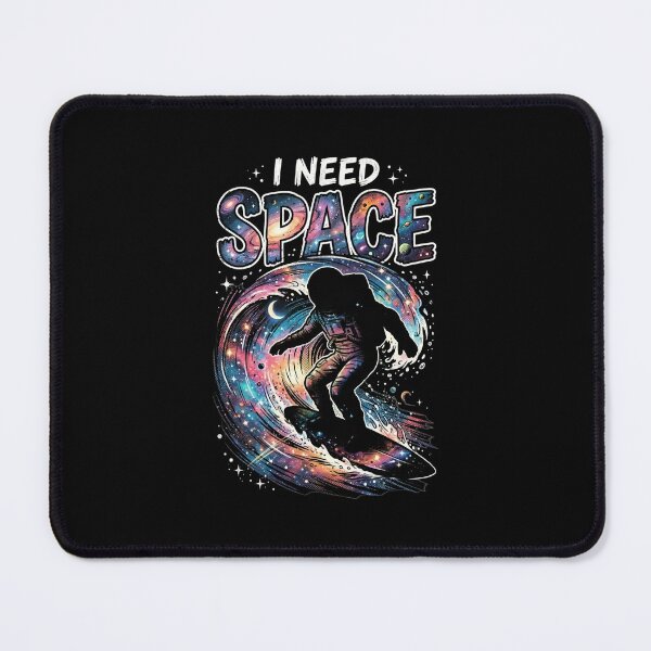 Item preview, I Need Space Retro Astronaut Surfing Galaxy Wave designed and sold by Fenay Designs.