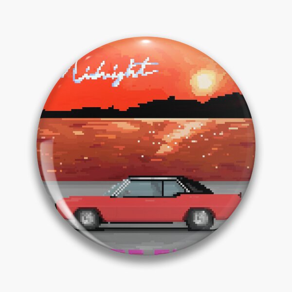 Item preview, red car retro sunset summer designed and sold by huldagisla.