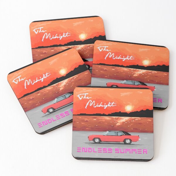 Item preview, red car retro sunset summer designed and sold by huldagisla.