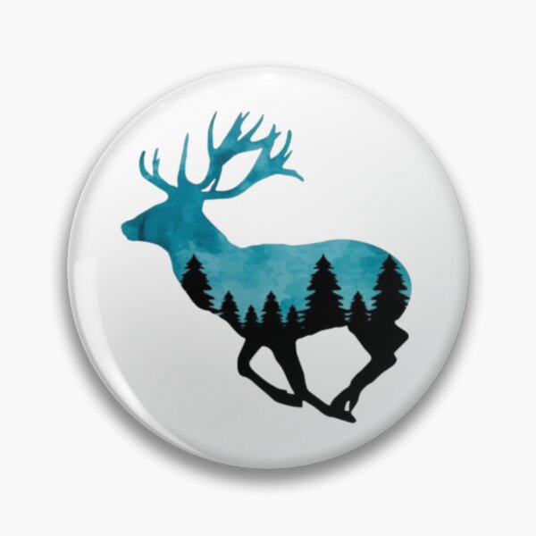 Item preview, Mystic Forest Deer Silhouette designed and sold by szydelkowanika.