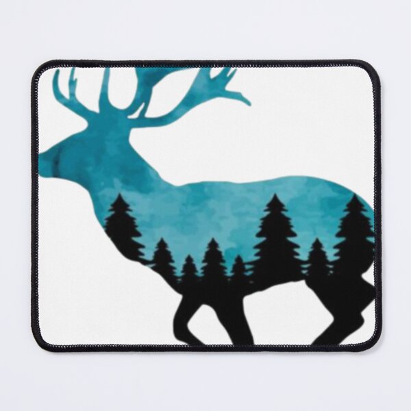 Item preview, Mystic Forest Deer Silhouette designed and sold by szydelkowanika.