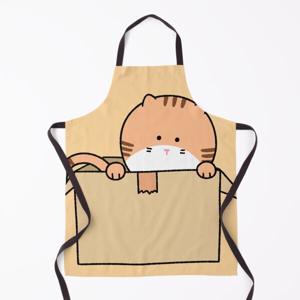 Item preview, Cute Ginger Cat Sitting Inside a Cardboard Box designed and sold by ubborn.