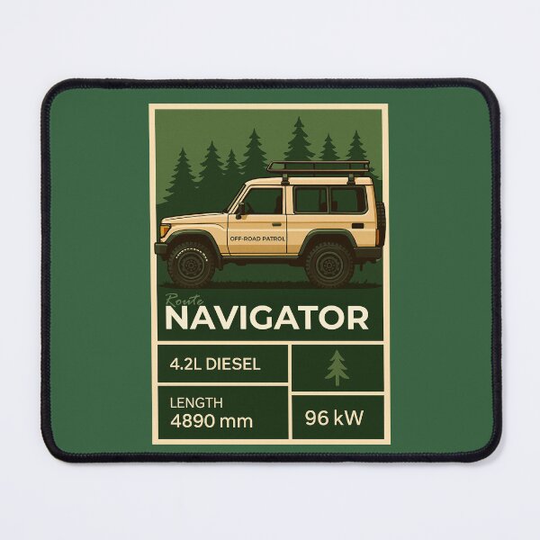 Item preview, Route Navigator Forest Overland Vehicle Illustration designed and sold by KrintoryTees.