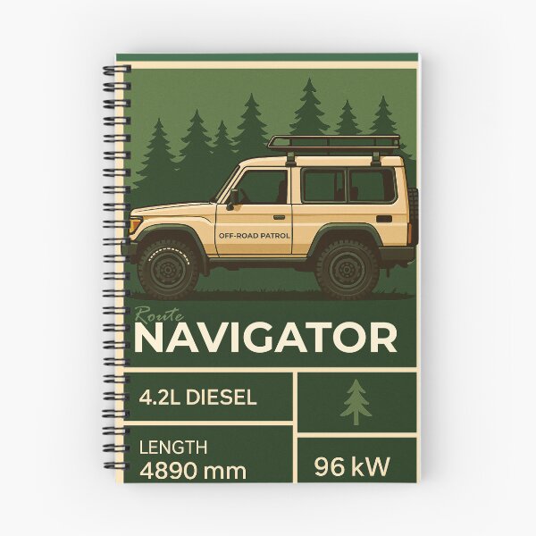 Item preview, Route Navigator Forest Overland Vehicle Illustration designed and sold by KrintoryTees.
