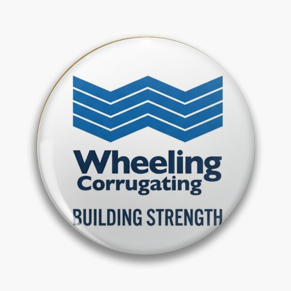 Item preview, Wheeling Steel Corrugating Pin Logo designed and sold by jatwell11.