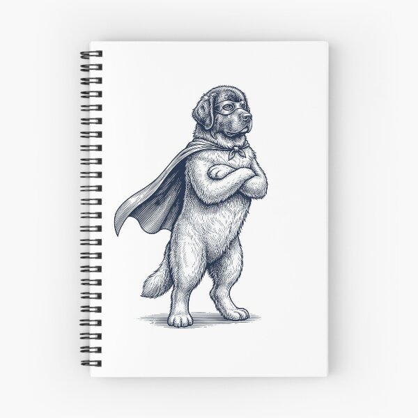 Item preview, Vintage Newfoundland Hero Superhero Dog Lover designed and sold by DoodleTortle.