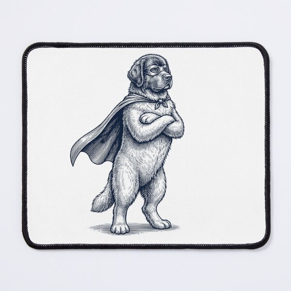Item preview, Vintage Newfoundland Hero Superhero Dog Lover designed and sold by DoodleTortle.