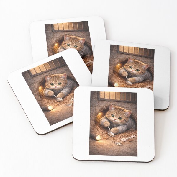 Item preview, Prison Break Cat Digging Escape Tunnel designed and sold by LovelyCatGalaxy.