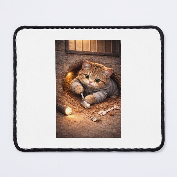 Item preview, Prison Break Cat Digging Escape Tunnel designed and sold by LovelyCatGalaxy.