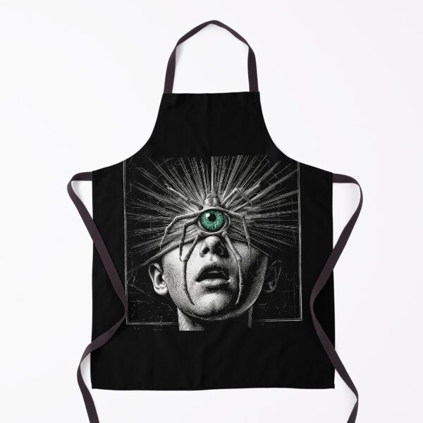 Item preview, Surreal Dark Fantasy Art: Parasitic Mind Control Entity with Brain-Exposing Spider designed and sold by Mike Kiev art.