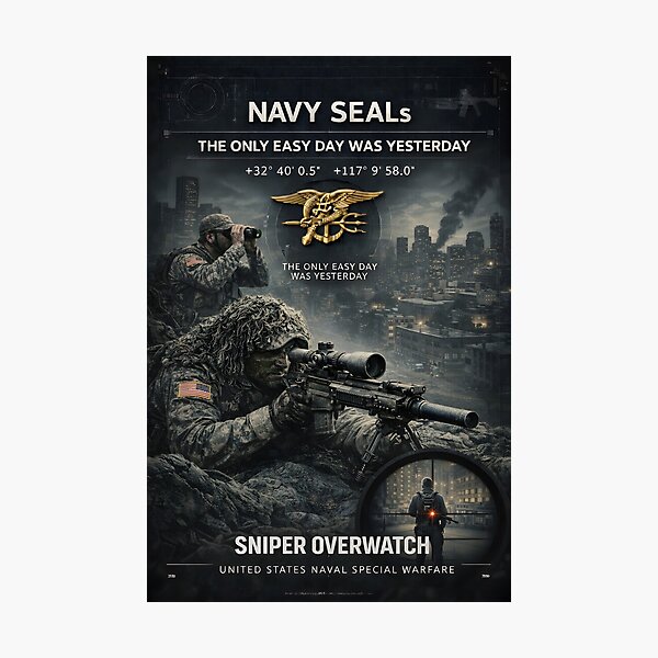 Item preview, Elite Special Forces - Navy Seals Sniper designed and sold by Elite Forces Posters.