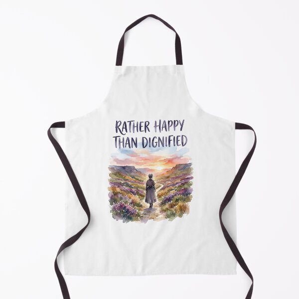 Item preview, Rather Happy Than Dignified Jane Eyre Quote Charlotte Bronte Watercolor Art designed and sold by Fenay Designs.