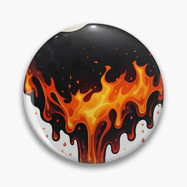 Item preview, “Melting 8 Ball Fire Sticker – Cool Aesthetic Pool Ball Design” designed and sold by LYZ7VANI.