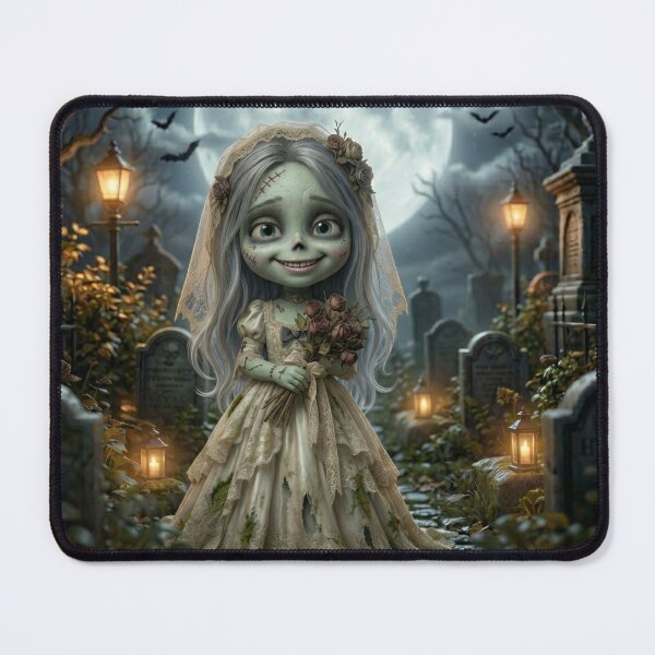 Item preview, Cute Little Zombie Bride designed and sold by Buy us a Coffee Digital Ai Art Design .