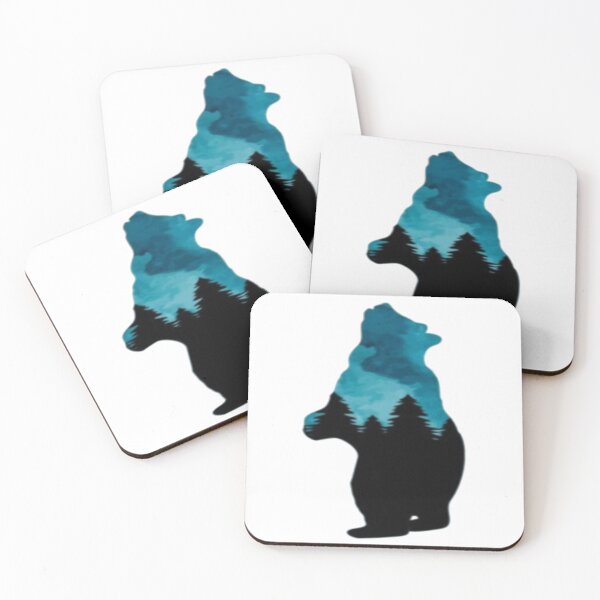 Item preview, Mystic Forest Bear Silhouette designed and sold by szydelkowanika.