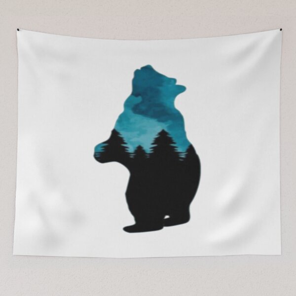 Item preview, Mystic Forest Bear Silhouette designed and sold by szydelkowanika.
