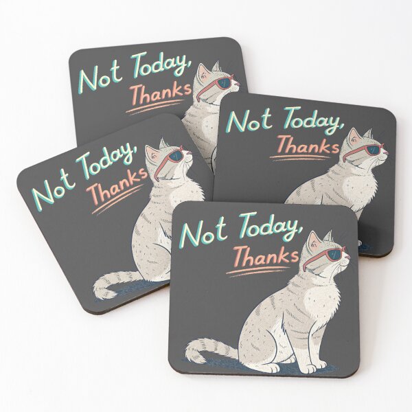 Item preview, Not Today Thanks Cat – Politely Saying No designed and sold by Artiviose.