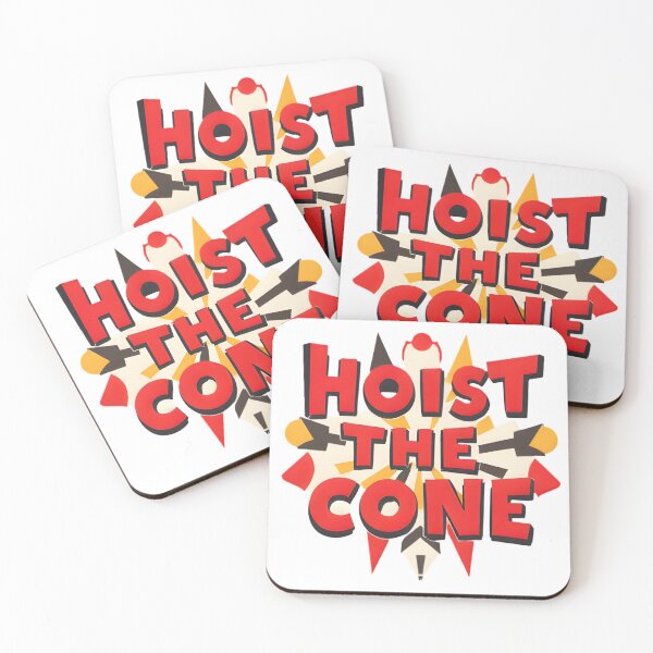 Item preview, Hoist The Cone – Bold Retro Typography Statement Design designed and sold by Kavya Art.