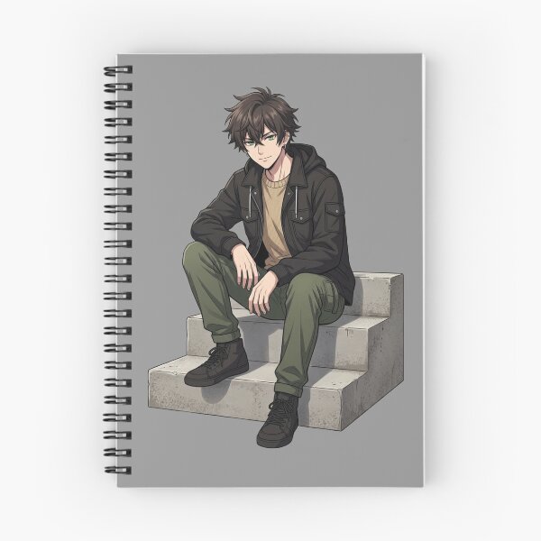 Artikelvorschau, KAIRO – Sitzender Anime-Streetwear-Charakter – Urban Chill Style entworfen und verkauft von Brightstudio00.