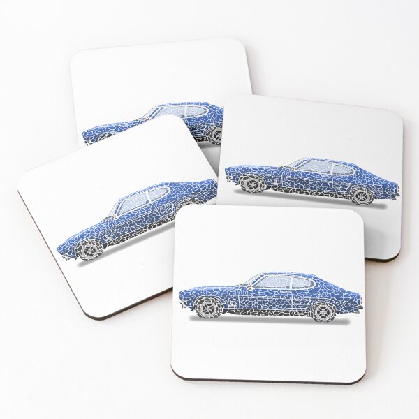 Item preview, Classic Sports Car Mosaic Art – Retro Geometric Car Illustration designed and sold by SandersonStudio.