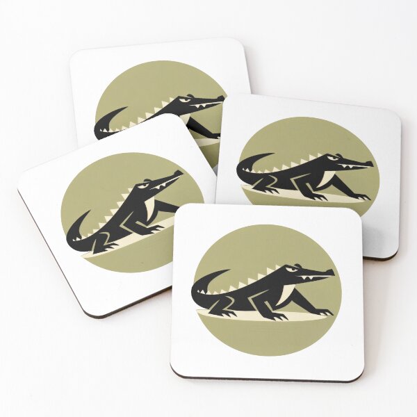 Item preview, Geometric Crocodile Emblem designed and sold by ForeverPrintsOK.
