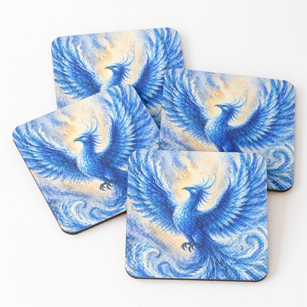 Item preview, Blue Phoenix Ice Fantasy Art  designed and sold by inspired-works.