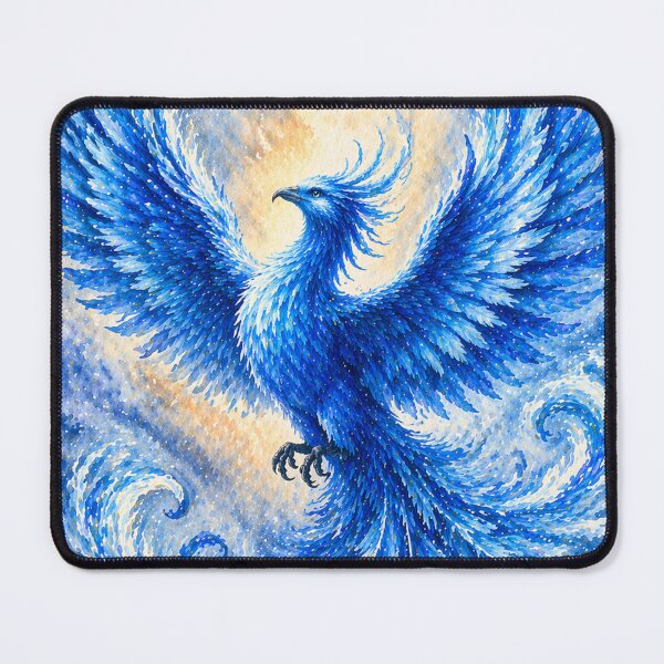 Item preview, Blue Phoenix Ice Fantasy Art  designed and sold by inspired-works.