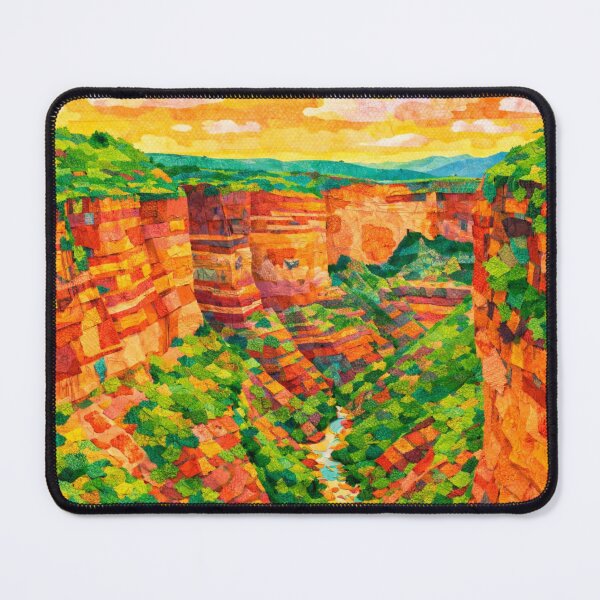 Item preview, Torotoro, Dramatic Canyon, Bolivian Landscape, Mixed Media Digital Collage designed and sold by SWSandraWechner.