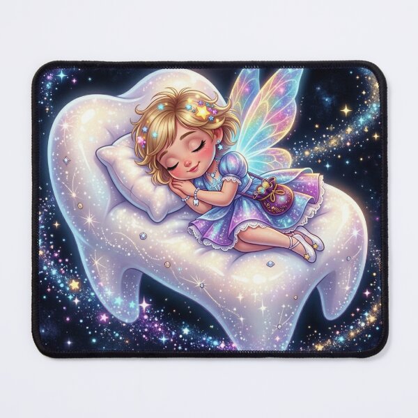 Item preview, Little Tooth Fairy Sleeping designed and sold by Buy us a Coffee Digital Ai Art Design .