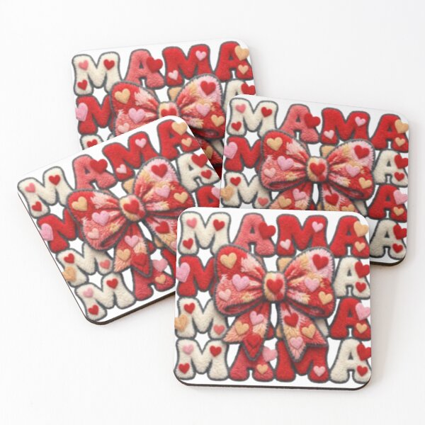 Item preview, Cute Mama Love Bow Design designed and sold by szydelkowanika.