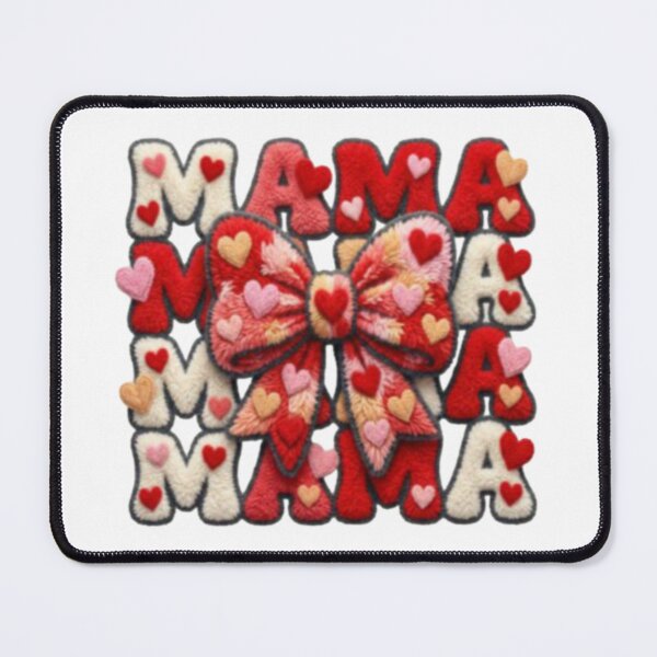 Item preview, Cute Mama Love Bow Design designed and sold by szydelkowanika.