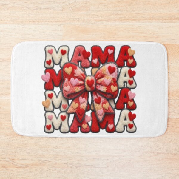 Item preview, Cute Mama Love Bow Design designed and sold by szydelkowanika.