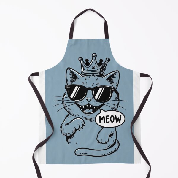 Item preview, Sassy Cat King Meow designed and sold by ThreadVibeUK.